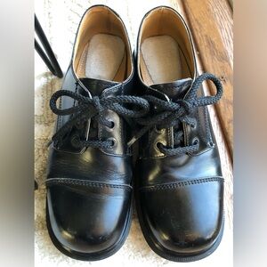 Dr. Martens Black Cap Toe Leather Shoes